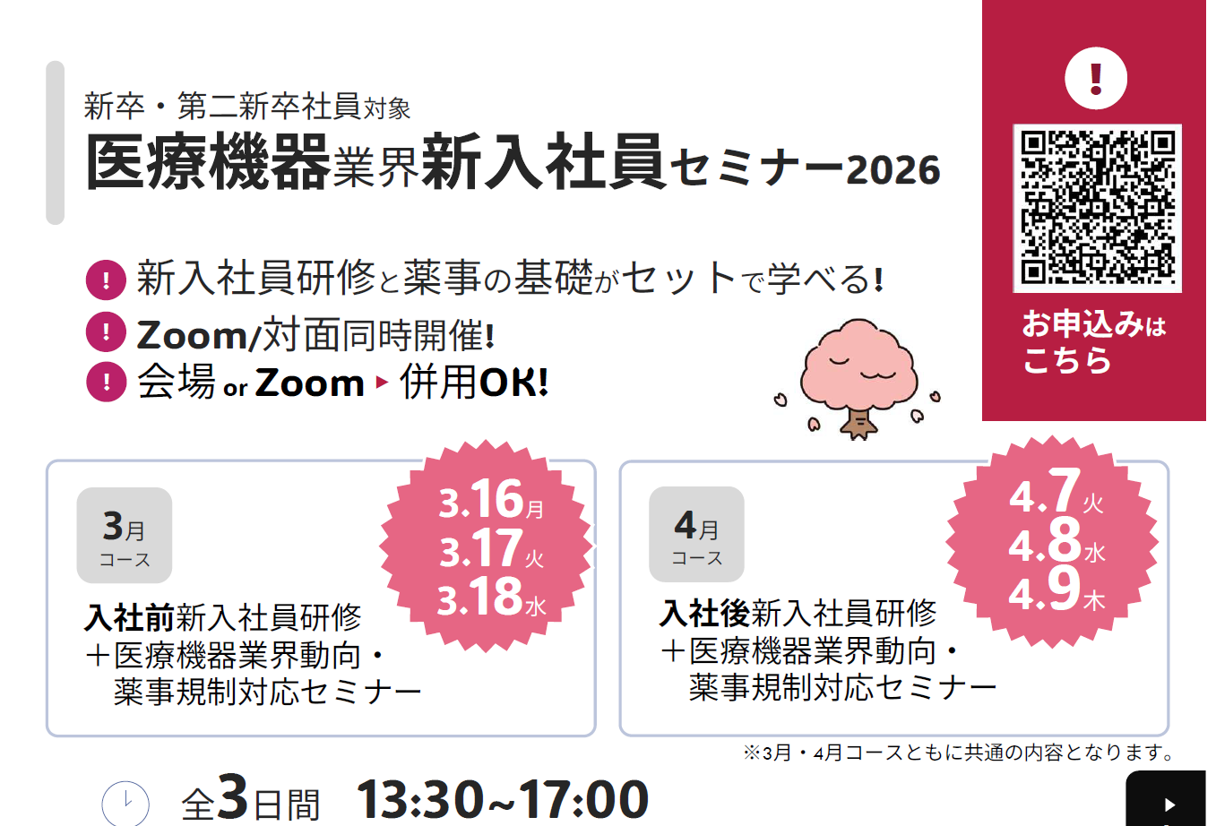 医療機器業界新入社員セミナー